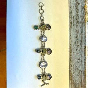 Sterling Silver Stone Bracelet